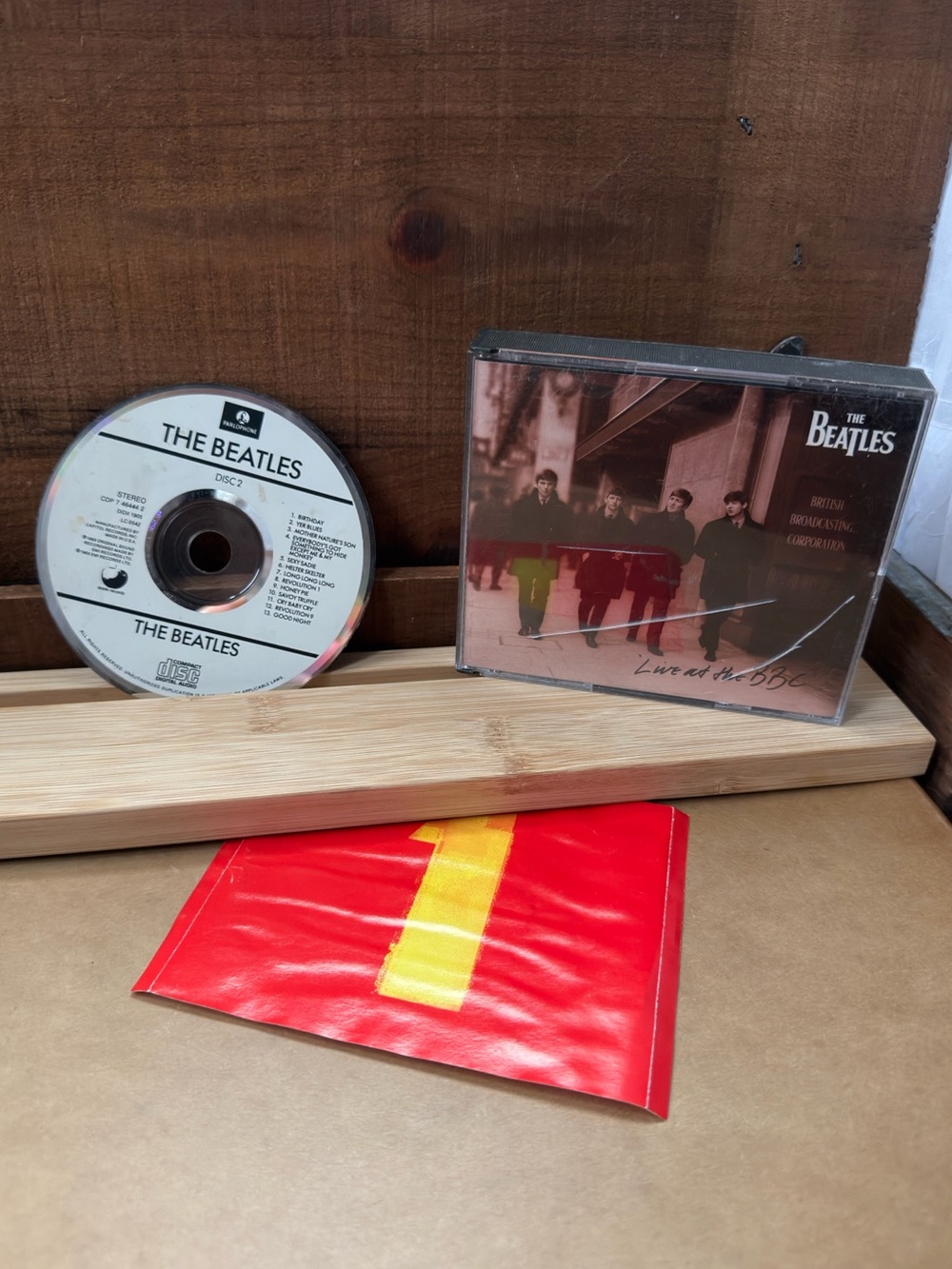 Beatles CD random components lot- READ DESCRIPTION